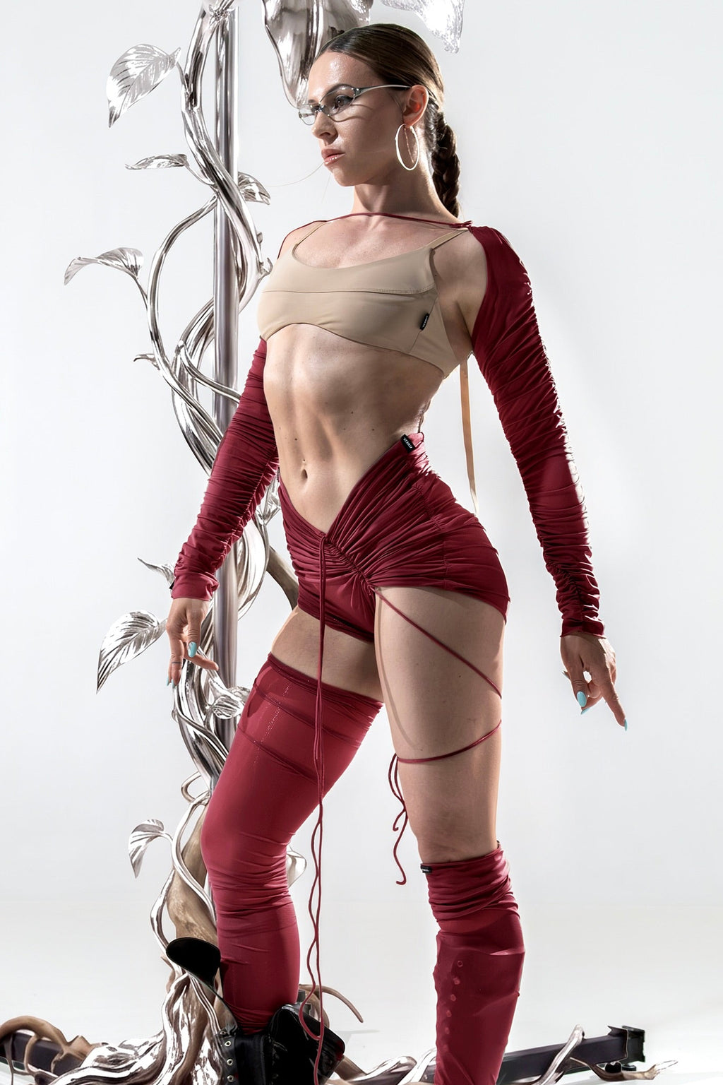 SHADOWBANNED mesh-shorts || CARMINE