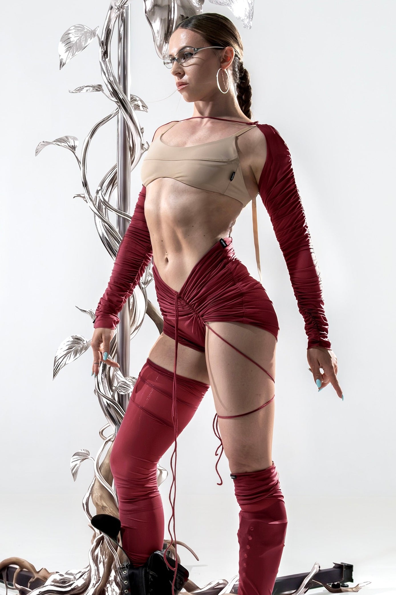SHADOWBANNED mesh-shorts || CARMINE
