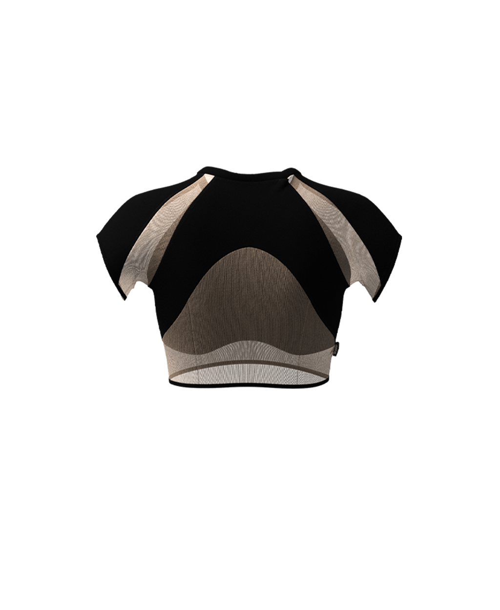 TOP LÆKKER 1.0 // black + nude