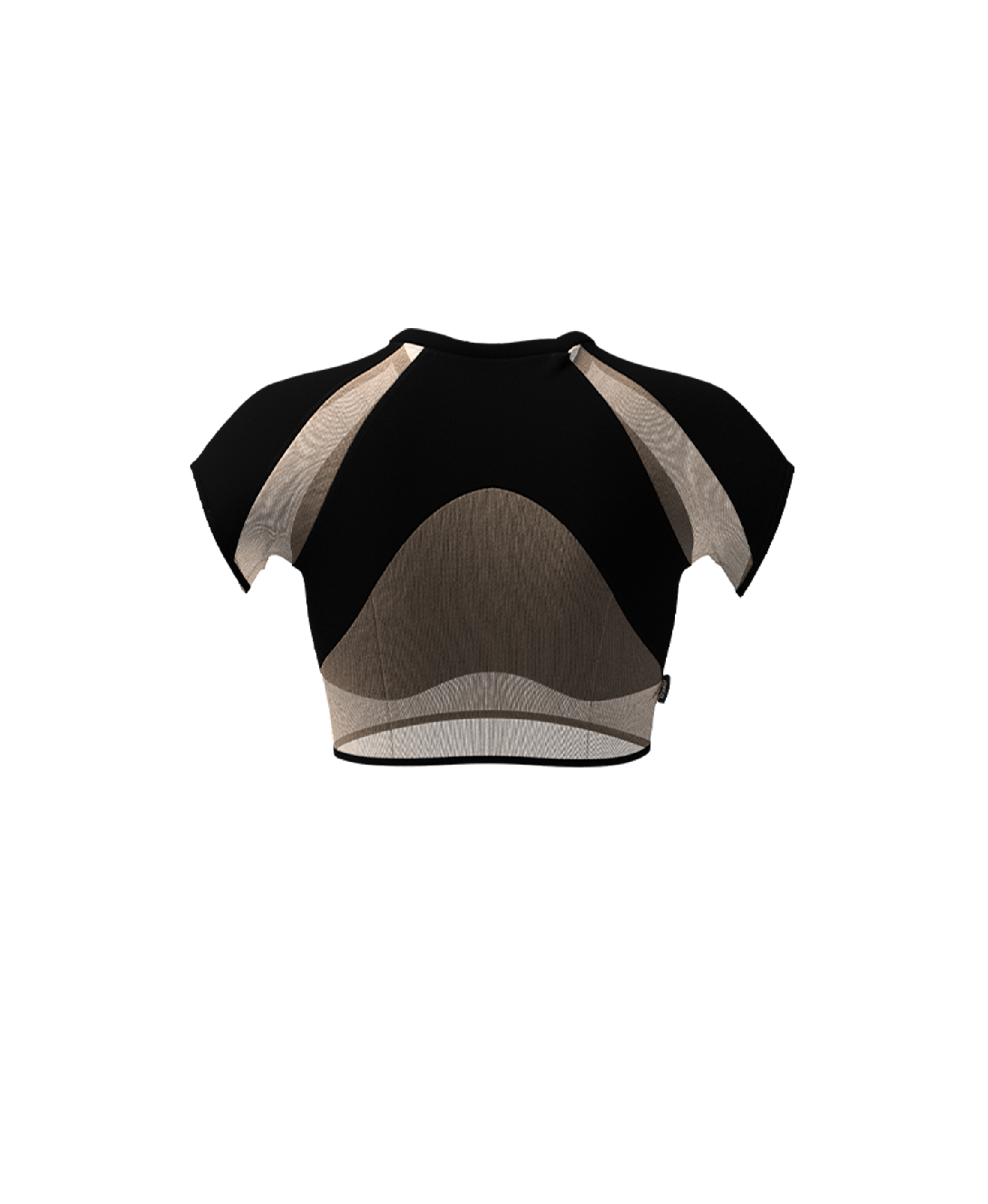 TOP LÆKKER 1.0 // black + nude