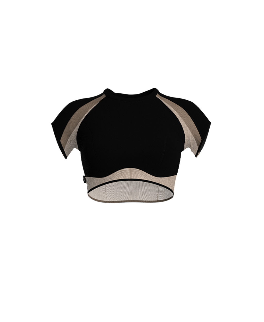 TOP LÆKKER 1.0 // black + nude