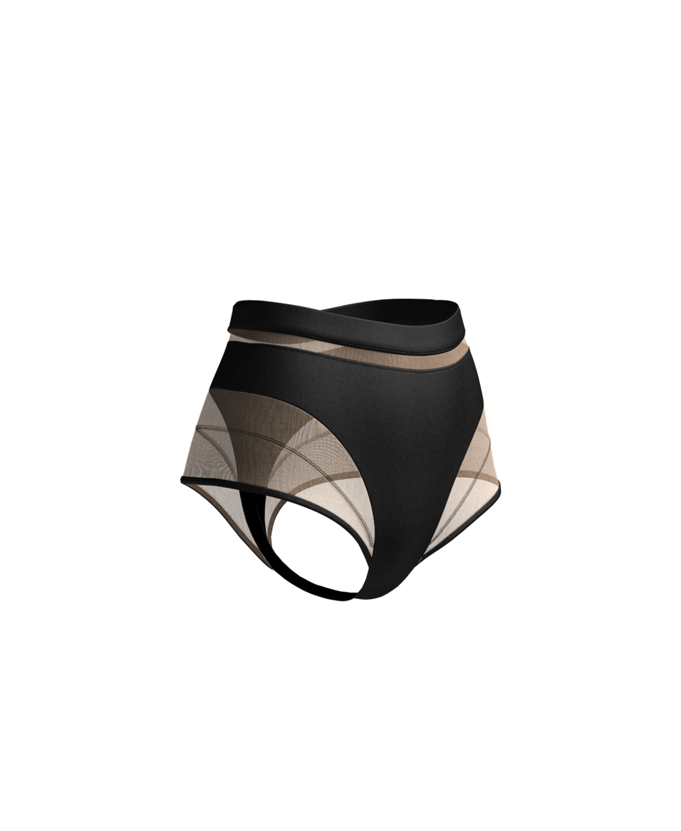 SHORTS HÆVE 1.0 // onyx + nude